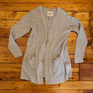 Lands’ End Heather Grey Cardigan